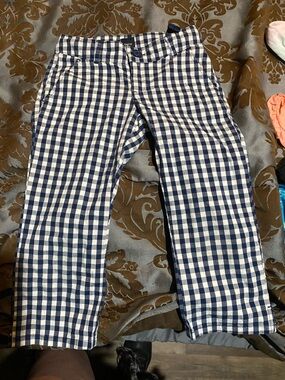 GAP Kids Navy and White Gingham Shorts - GapKids